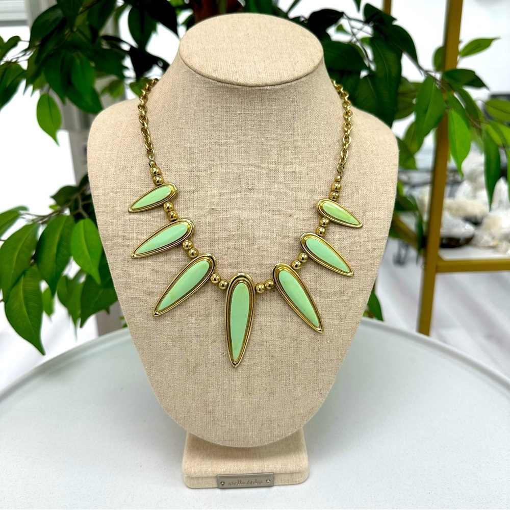 Exotic Pistachio Statement Necklace